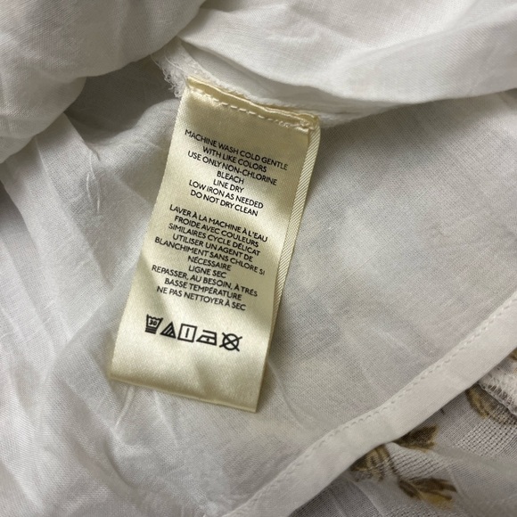 Free People Jaymes Midi Dress Pastry Cream Size XS Boho Milkmaid Smocked Floral - Picture 12 of 16